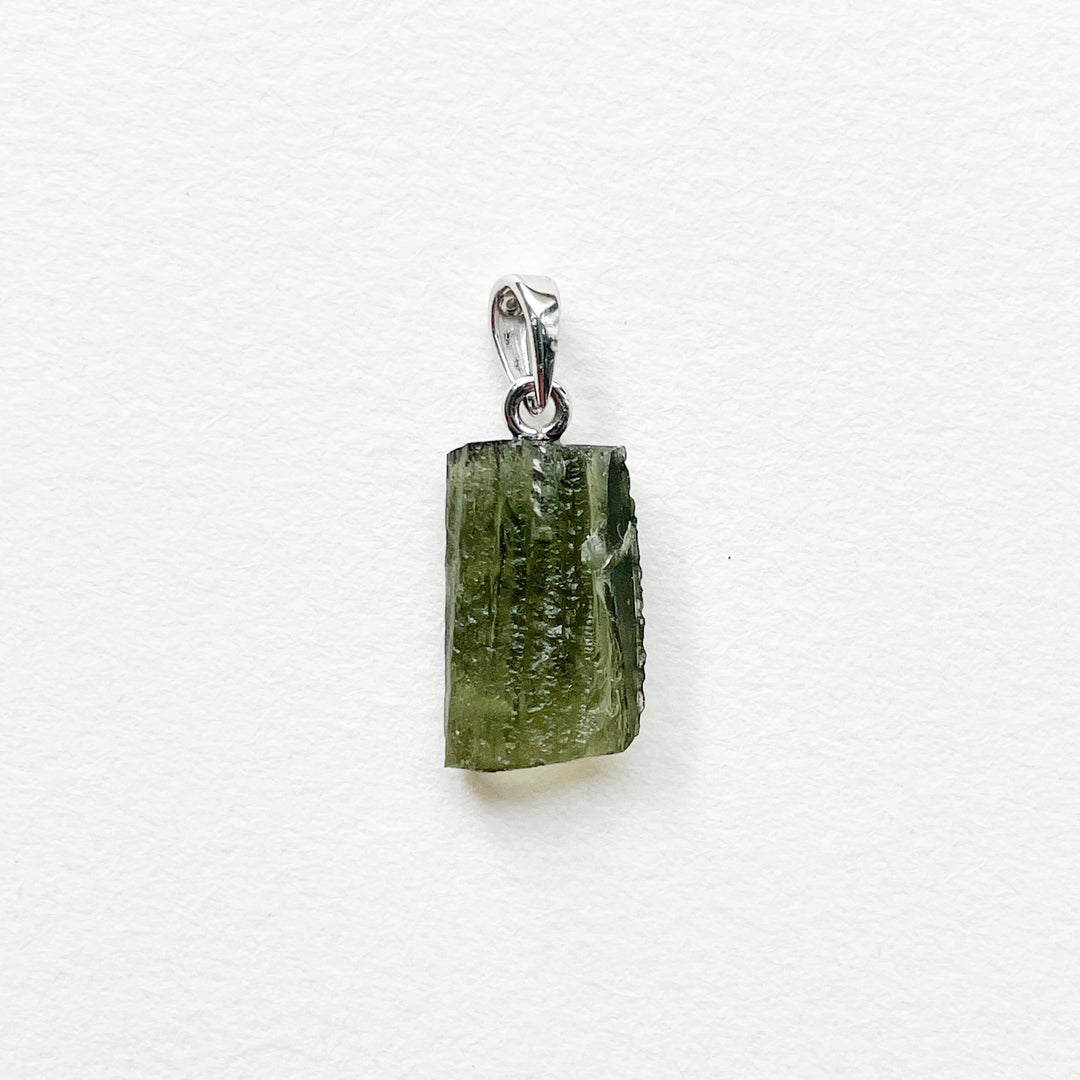 moldaviet groene premium edelsteen hanger 925 sterling zilver 