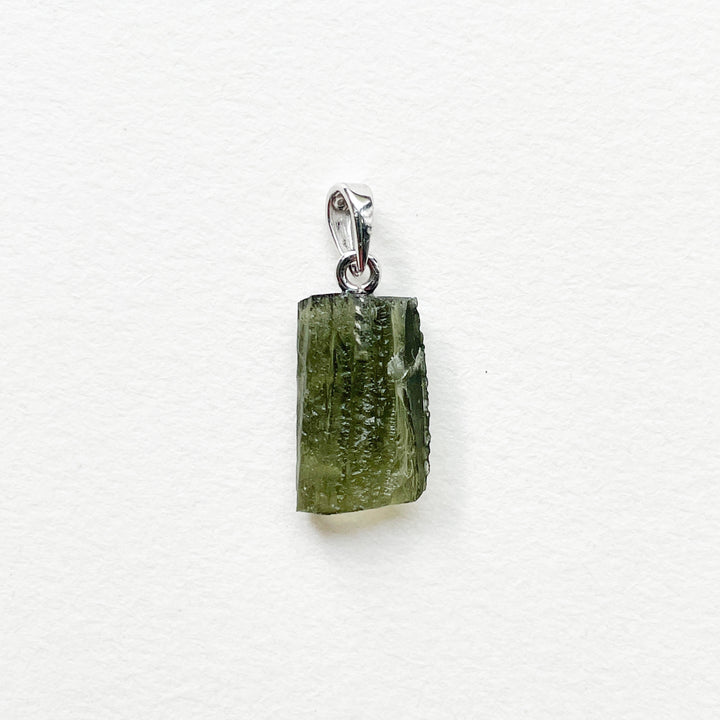 moldaviet groene premium edelsteen hanger 925 sterling zilver 