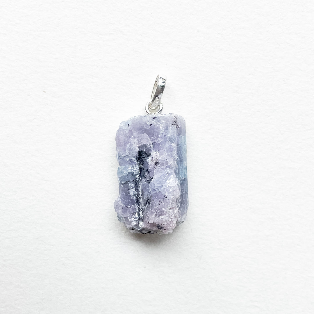 Paraíba bicolor toermalijn blauwe/roze premium hanger (925 sterling zilver)