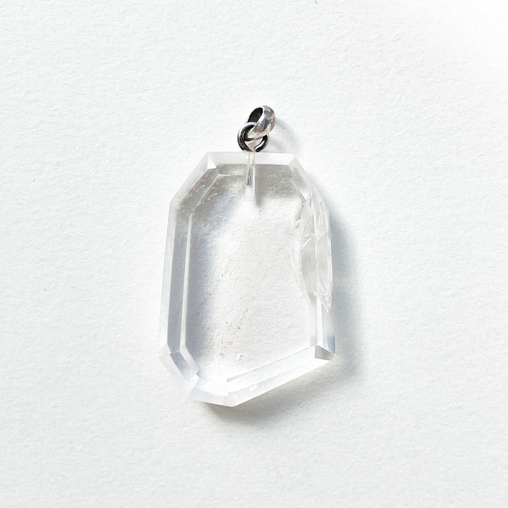bergkristal transparante edelsteen hanger juweel sieraad 925 sterling echt zilver