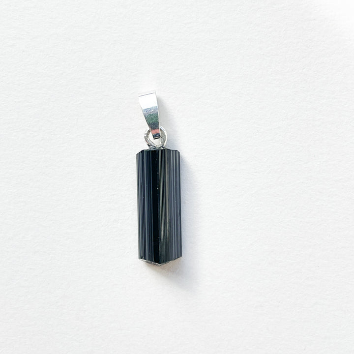 zwarte toermalijn premium edelsteen hanger 925 sterling zilver 