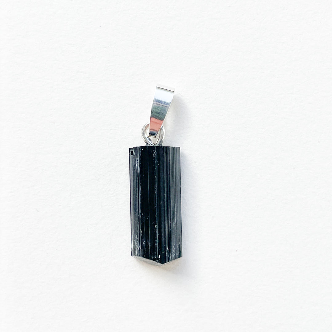 zwarte toermalijn premium edelsteen hanger 925 sterling zilver 