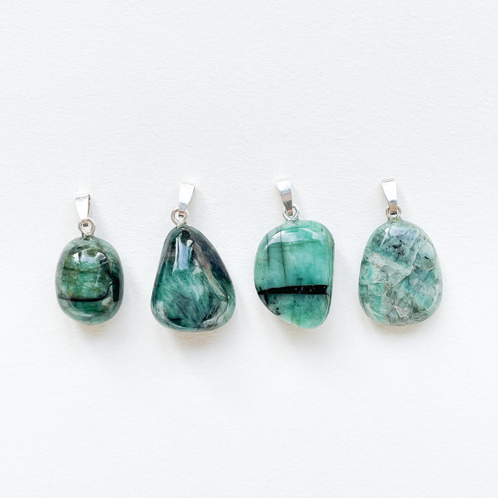 smaragd groene edelsteen hanger 925 sterling echt zilver edelstenen sieraden juwelen