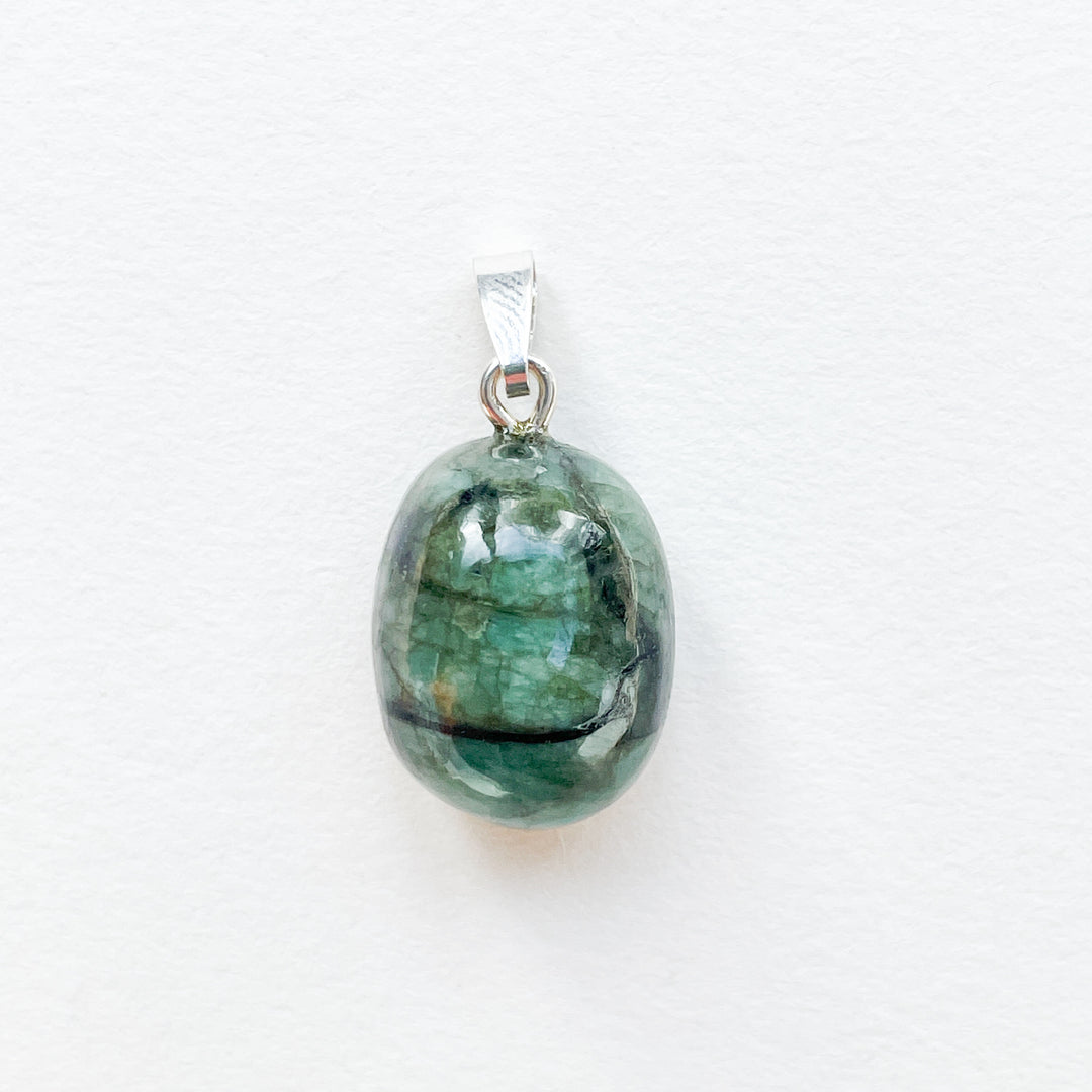 smaragd groene edelsteen hanger 925 sterling echt zilver edelstenen sieraden juwelen