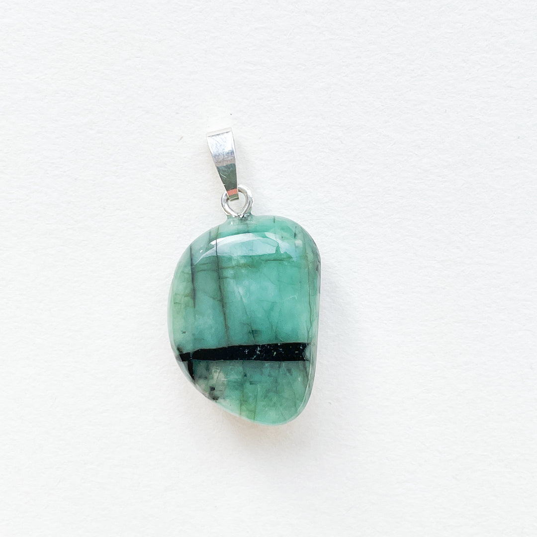 smaragd groene edelsteen hanger 925 sterling echt zilver edelstenen sieraden juwelen