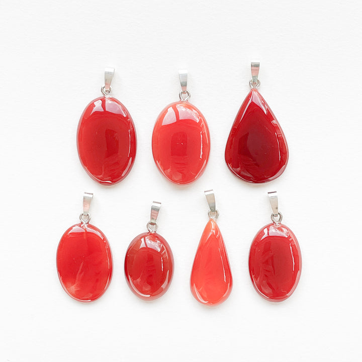 carneool karneool rode oranje edelsteen hanger juweel sieraad 925 sterling echt zilver