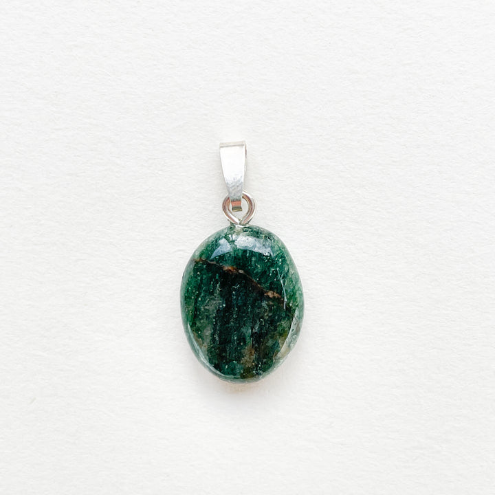 fuchsiet groene hanger 925 sterling zilver edelstenen mineralen edelsteenhanger sieraden