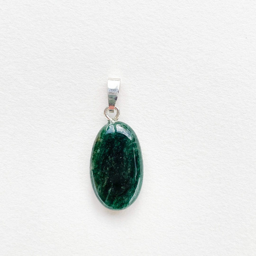 fuchsiet groene hanger 925 sterling zilver edelstenen mineralen edelsteenhanger sieraden