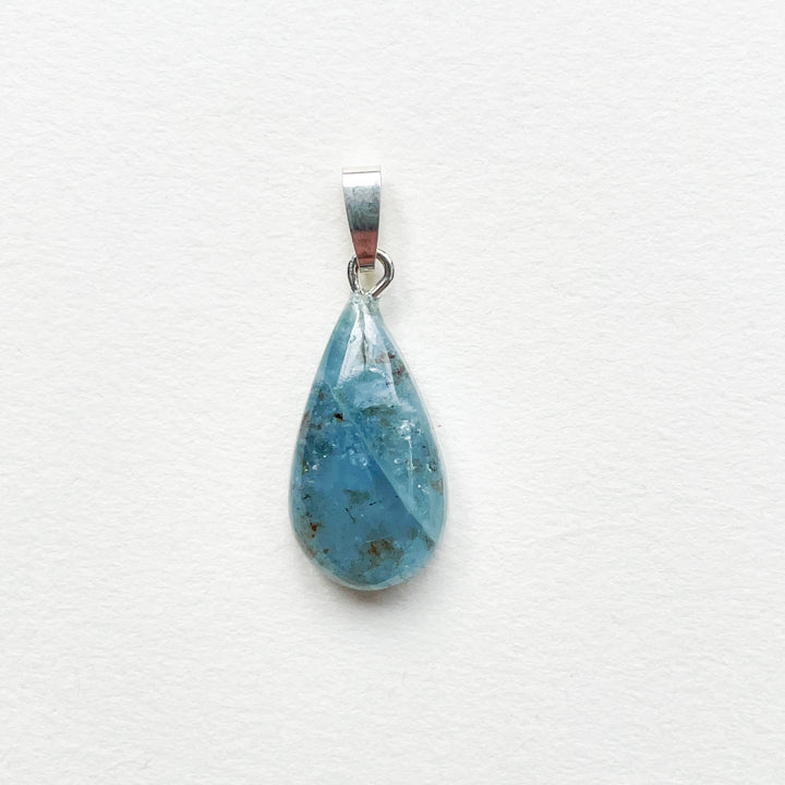 aquamarijn blauwe premium hanger 925 sterling zilver edelstenen mineralen edelsteenhanger sieraden juwelen