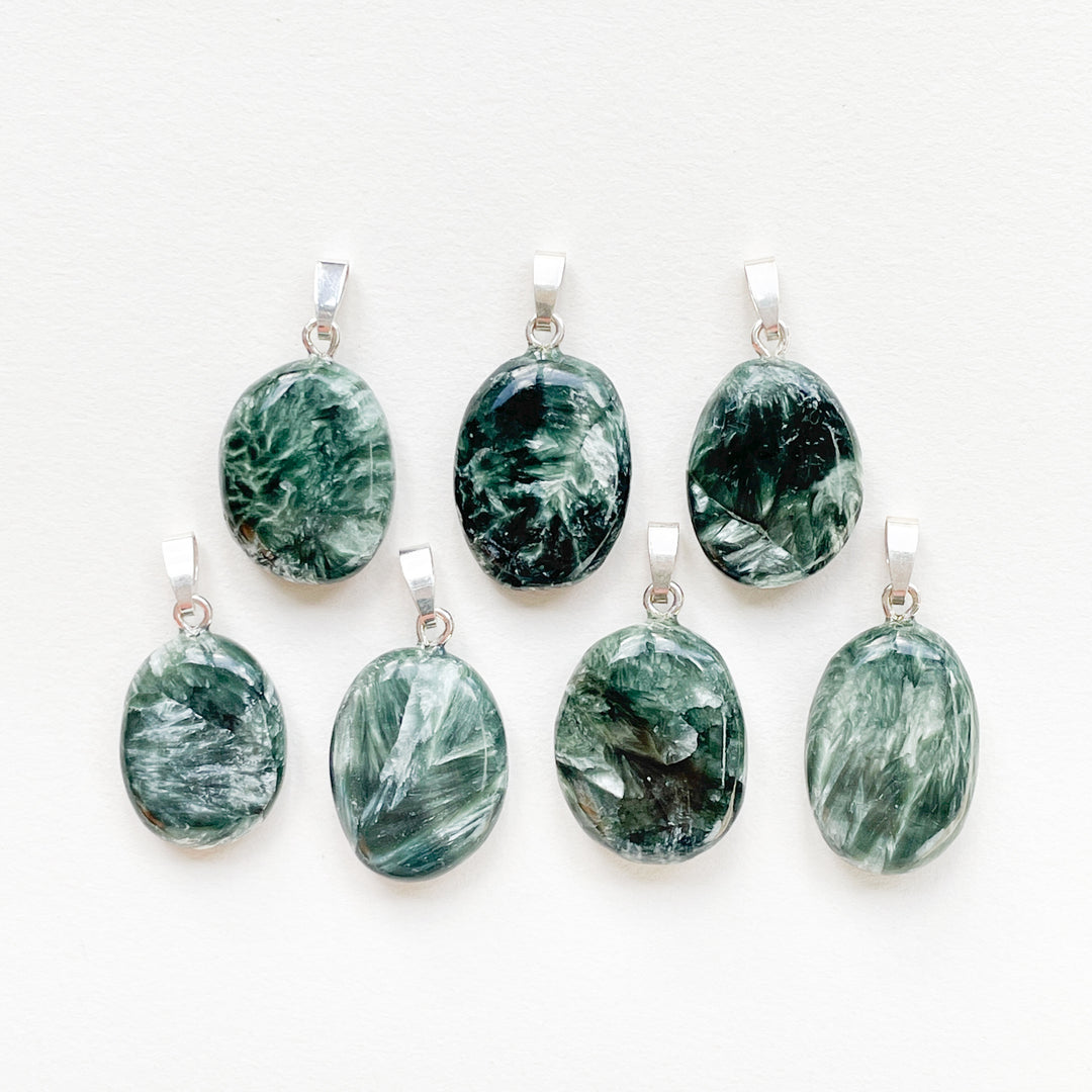 serafiniet groene edelsteen hanger 925 sterling zilver echt