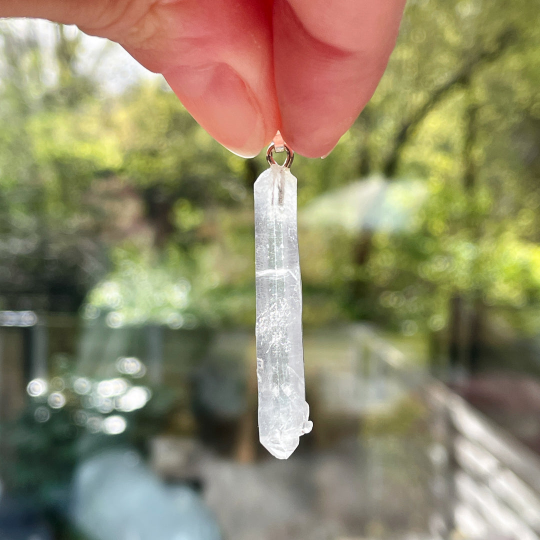 bergkristal edelsteen hanger juweel sieraad 925 sterling echt zilver