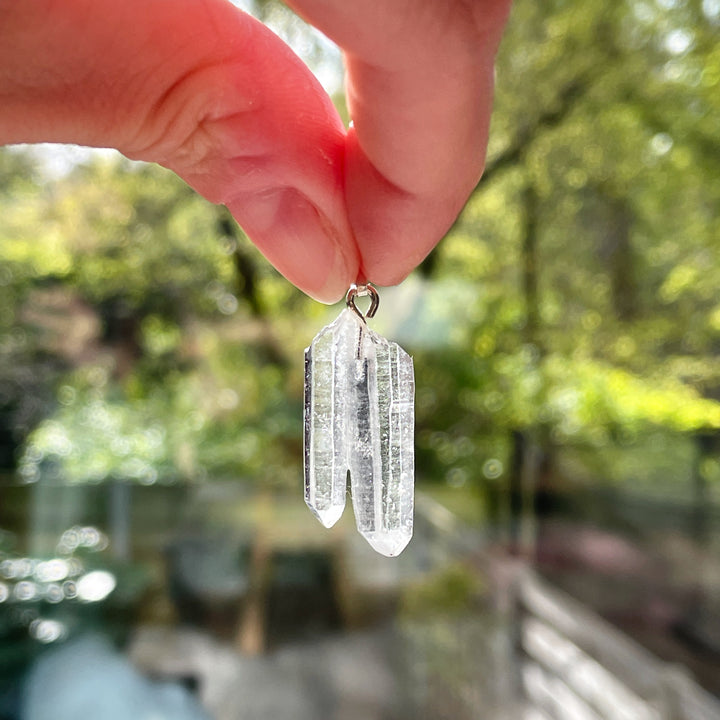 bergkristal edelsteen hanger juweel sieraad 925 sterling echt zilver
