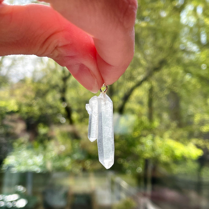 bergkristal edelsteen hanger juweel sieraad 925 sterling echt zilver