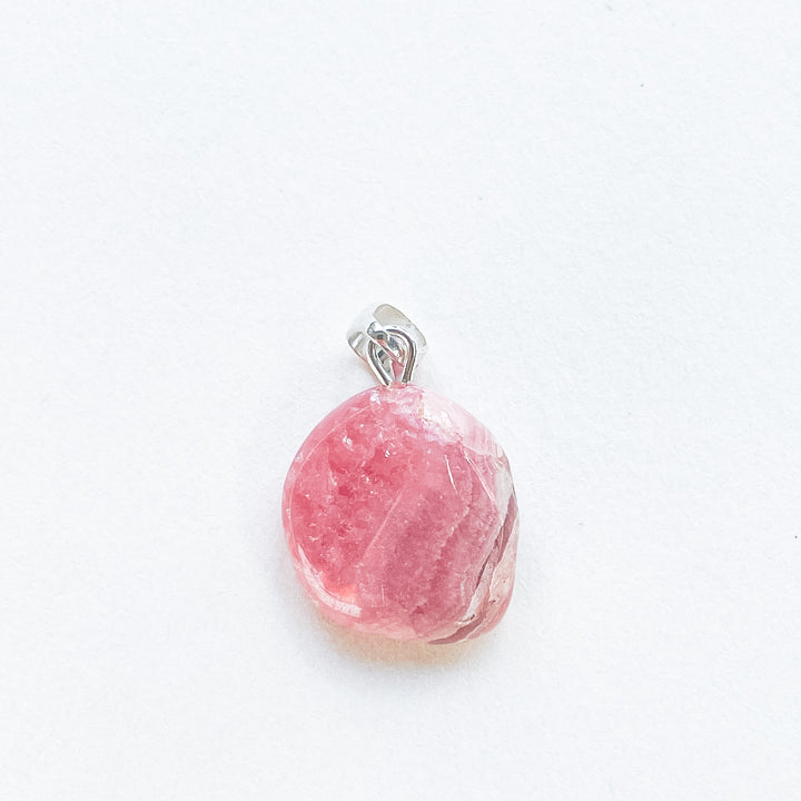 rhodochrosiet roze edelsteen hanger 925 sterling echt zilver 