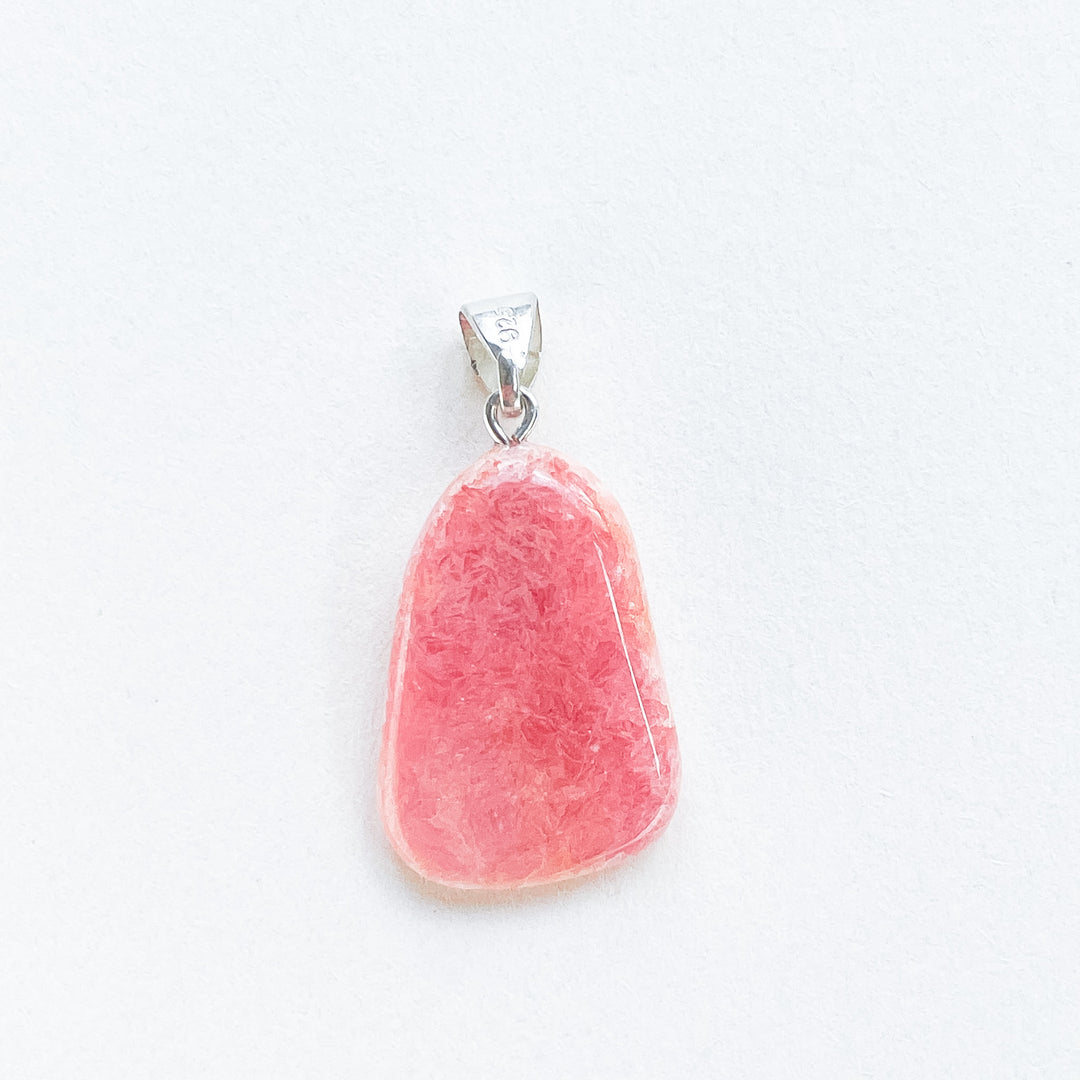 rhodochrosiet roze edelsteen hanger 925 sterling echt zilver 