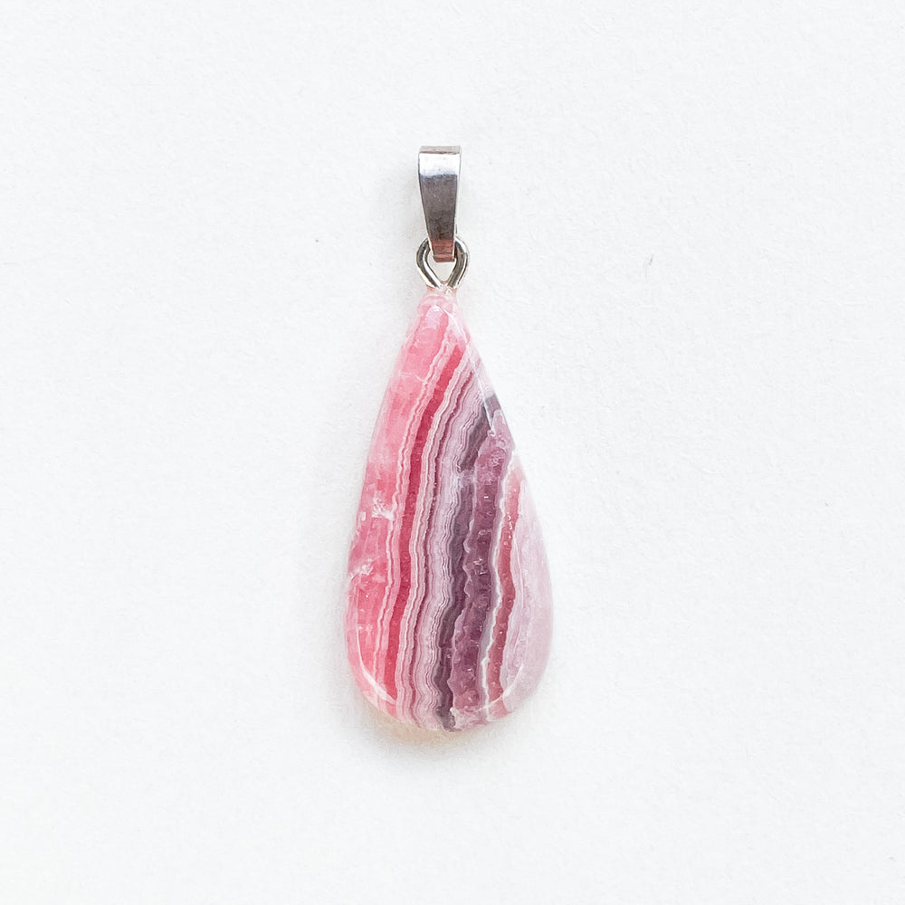 rhodochrosiet roze edelsteen hanger 925 sterling echt zilver 