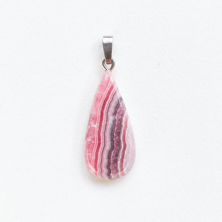 rhodochrosiet roze edelsteen hanger 925 sterling echt zilver 