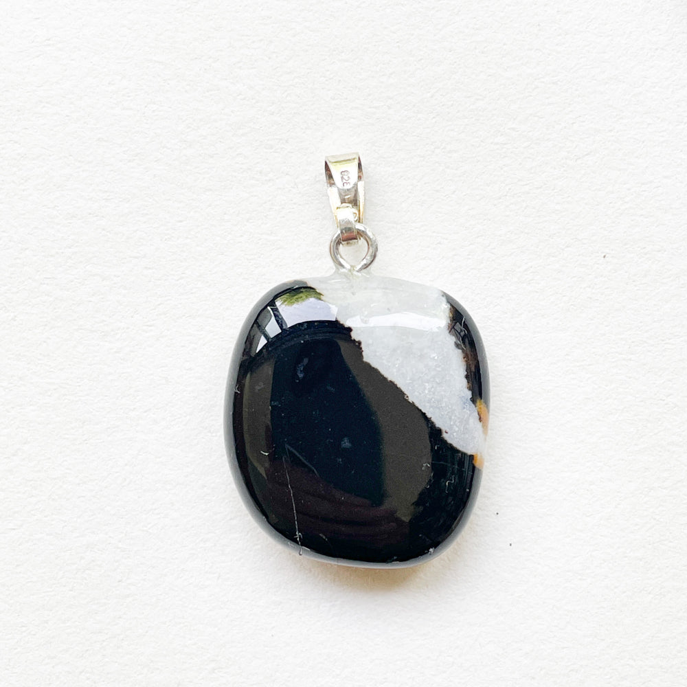 sardonyx onyx sard zwart wit bruin edelsteen hanger edelstenen sieraden juwelen 925 sterling echt zilver