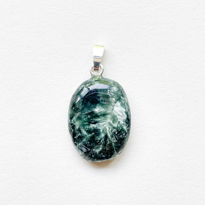 serafiniet groene edelsteen hanger 925 sterling zilver sieraden