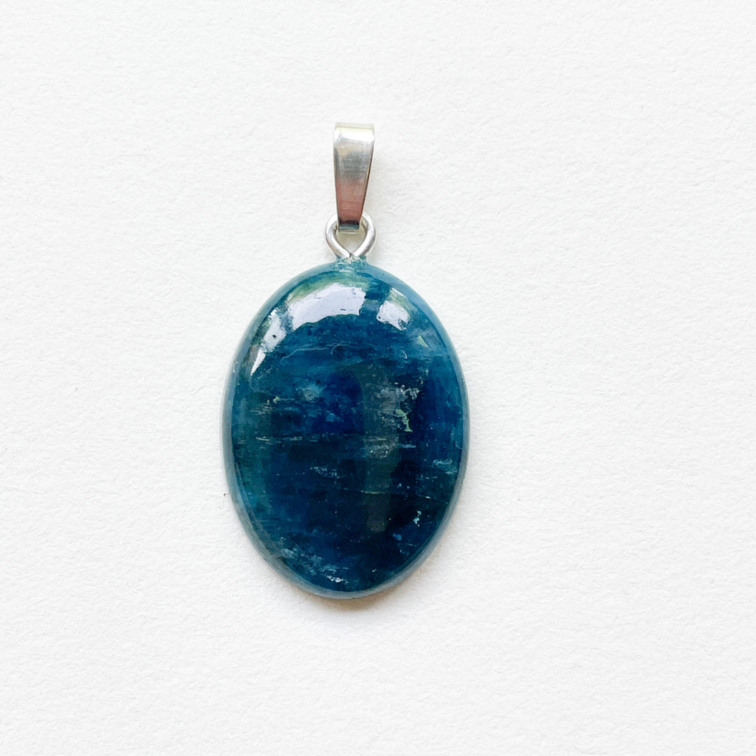 apatiet blauwe edelsteen hanger 925 sterling zilver edelstenen sieraden juwelen