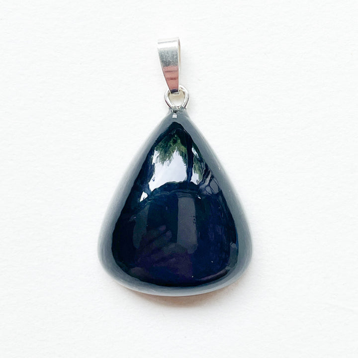 obsidiaan regenboog premium hanger 925 sterling zilver edelsteen