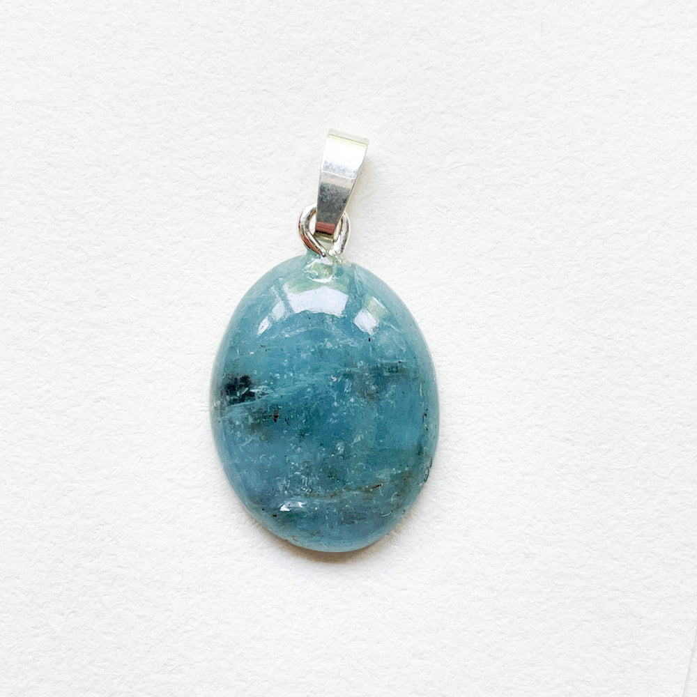 aquamarijn beryl blauwe edelsteen hanger 925 sterling zilver edelstenen juwelen sieraden