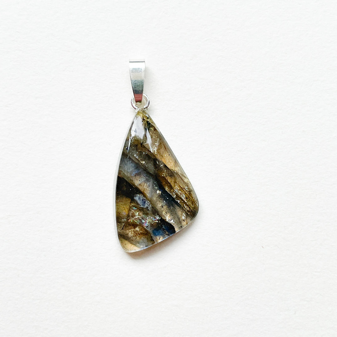 labradoriet blauwe hanger 925 sterling zilver edelsteen