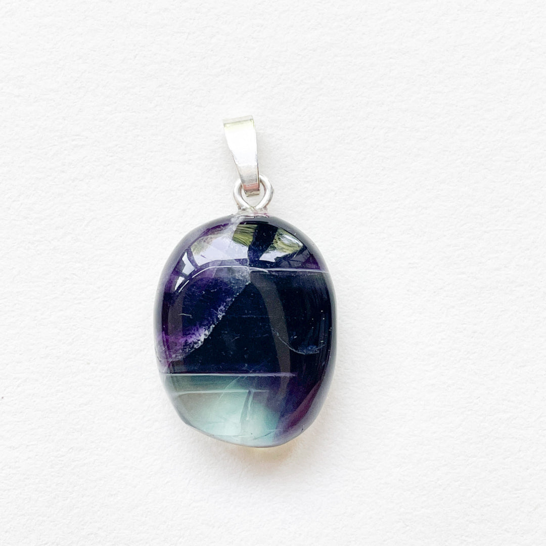 fluoriet regenboog edelsteen hanger 925 sterling echt zilver edelstenen sieraden juwelen