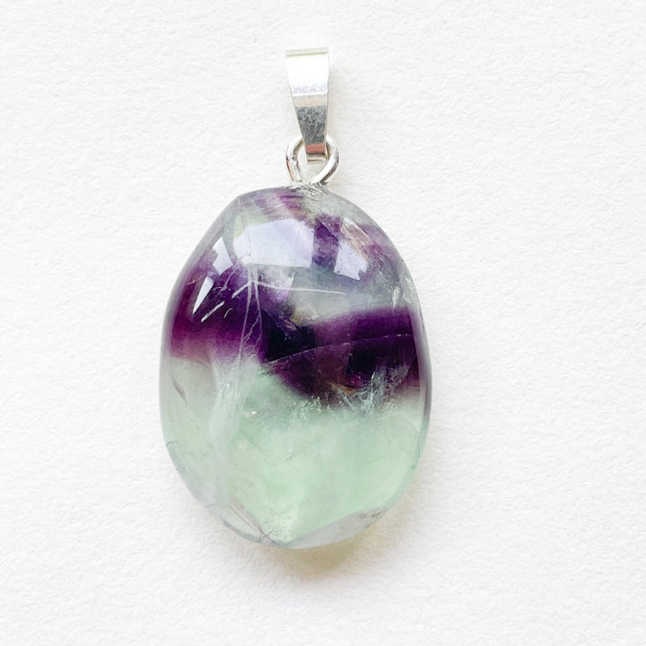 fluoriet regenboog edelsteen hanger 925 sterling echt zilver edelstenen sieraden juwelen