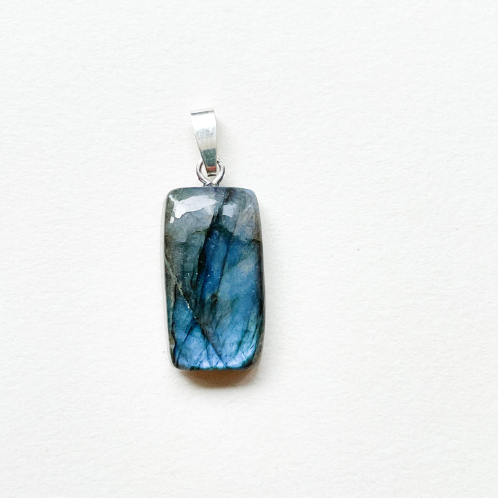 labradoriet blauwe hanger 925 sterling zilver edelsteen