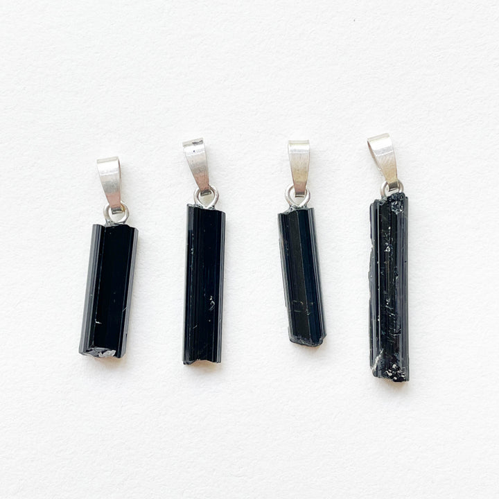 toermalijn zwart schorl edelsteen hanger 925 sterling echt zilver edelstenen sieraden juwelen
