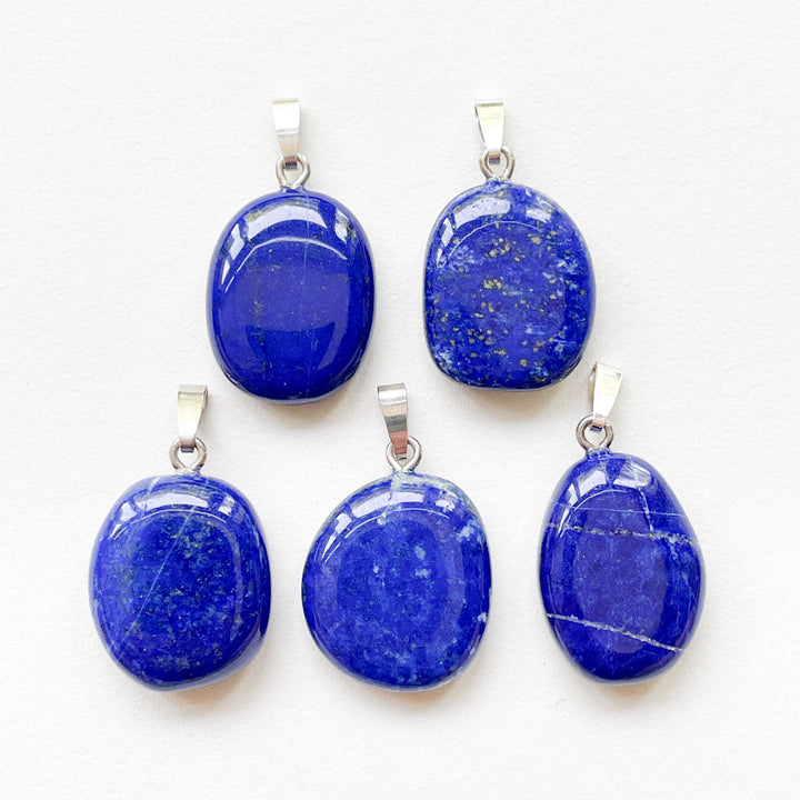 lapis lazuli kobalt blauwe premium hanger 925 sterling zilver edelstenen mineralen edelsteenhanger sieraden juwelen