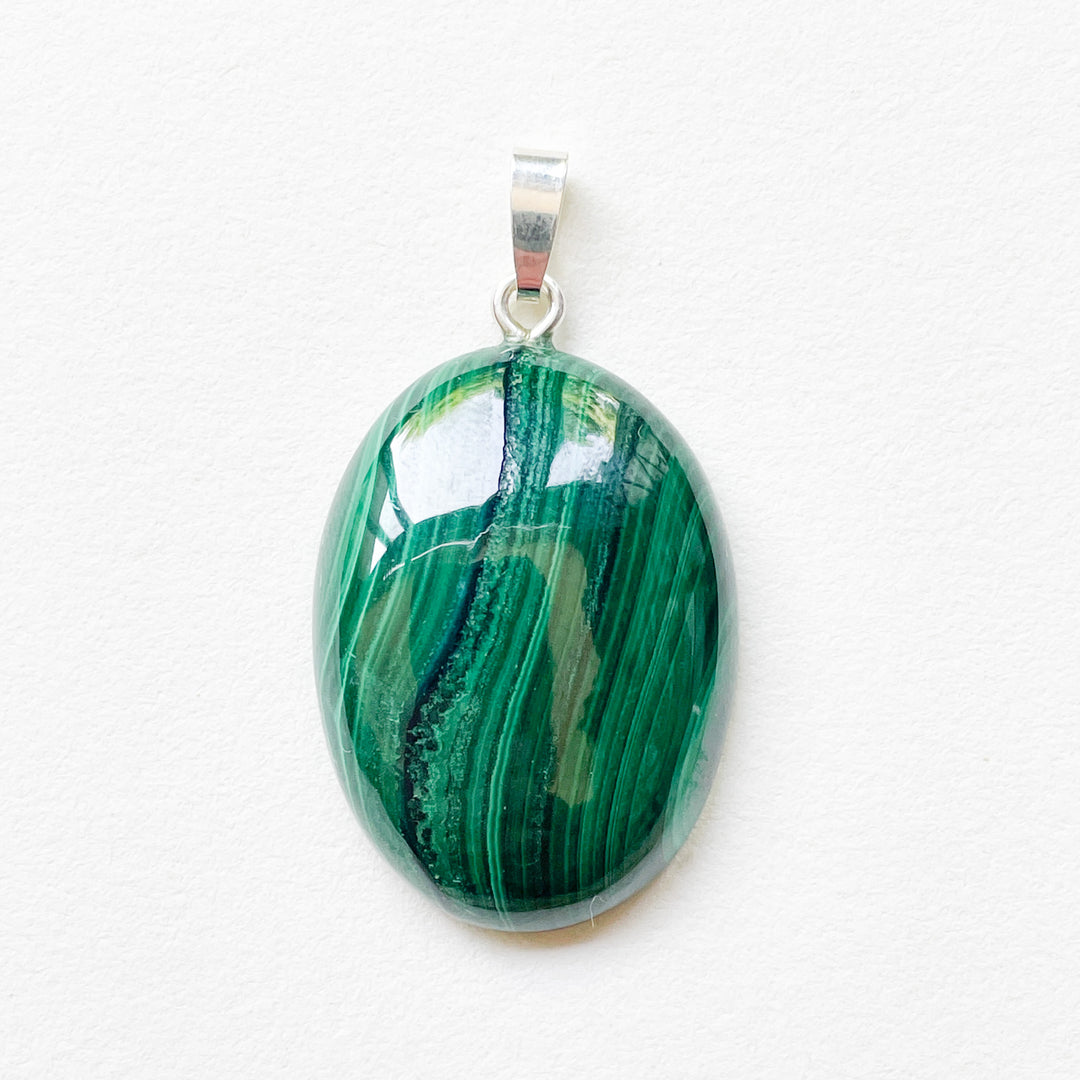 malachiet groene edelsteen hanger 925 sterling zilver edelstenen sieraden juwelen