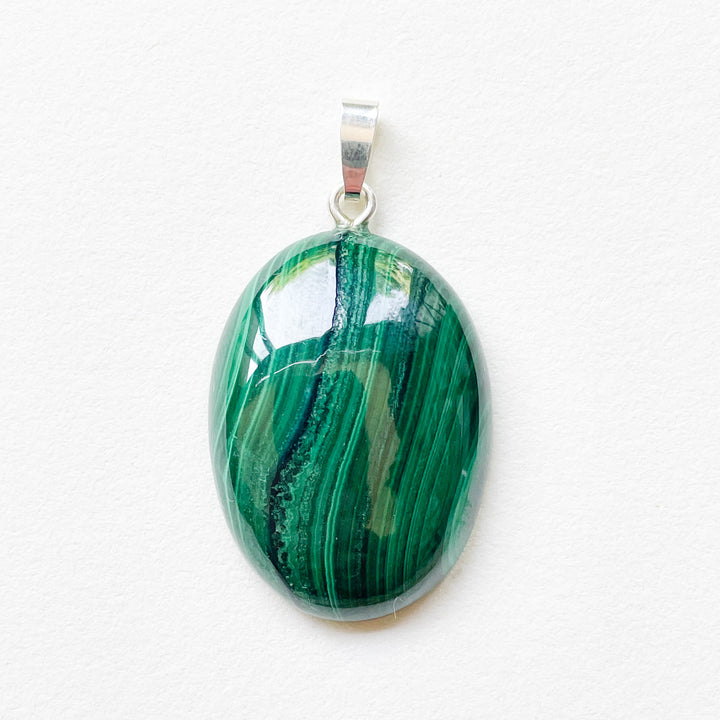 malachiet groene edelsteen hanger 925 sterling zilver edelstenen sieraden juwelen
