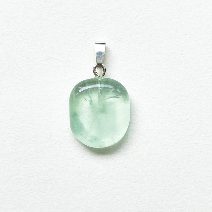 fluoriet groene hanger 925 sterling zilver edelsteen