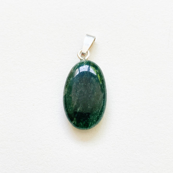 Fuchsiet groene premium hanger (925 sterling zilver)