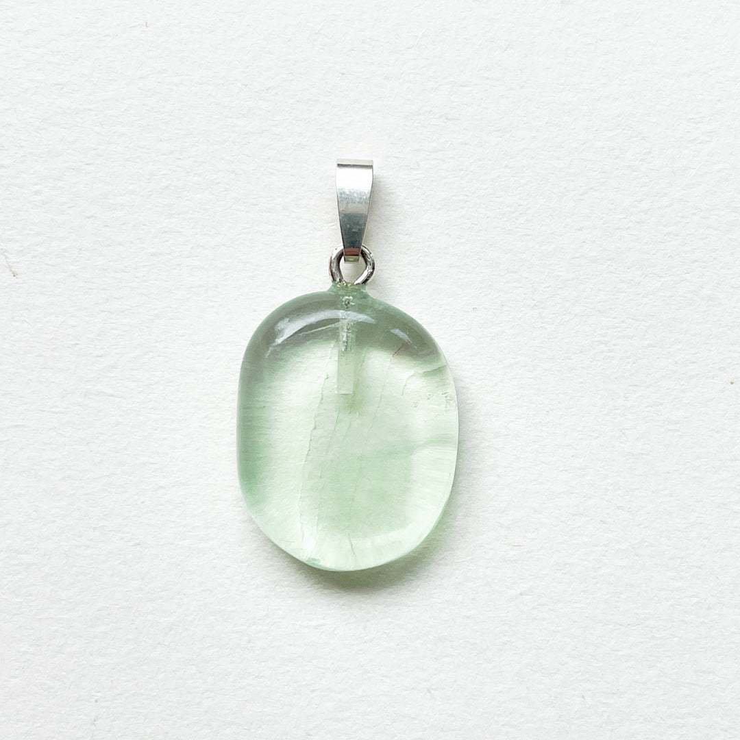 fluoriet groene hanger 925 sterling zilver edelsteen