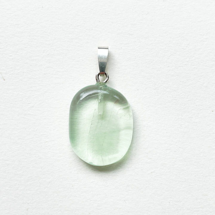 fluoriet groene hanger 925 sterling zilver edelsteen