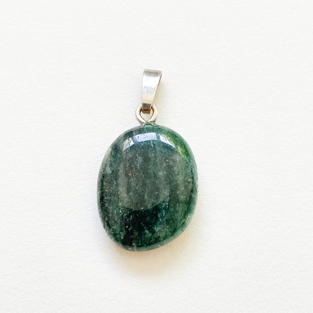 Fuchsiet groene premium hanger (925 sterling zilver)