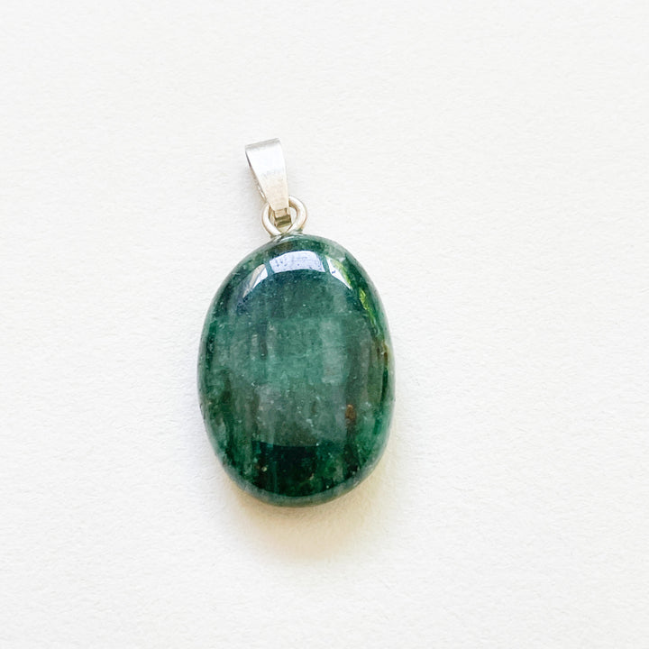 Fuchsiet groene premium hanger (925 sterling zilver)