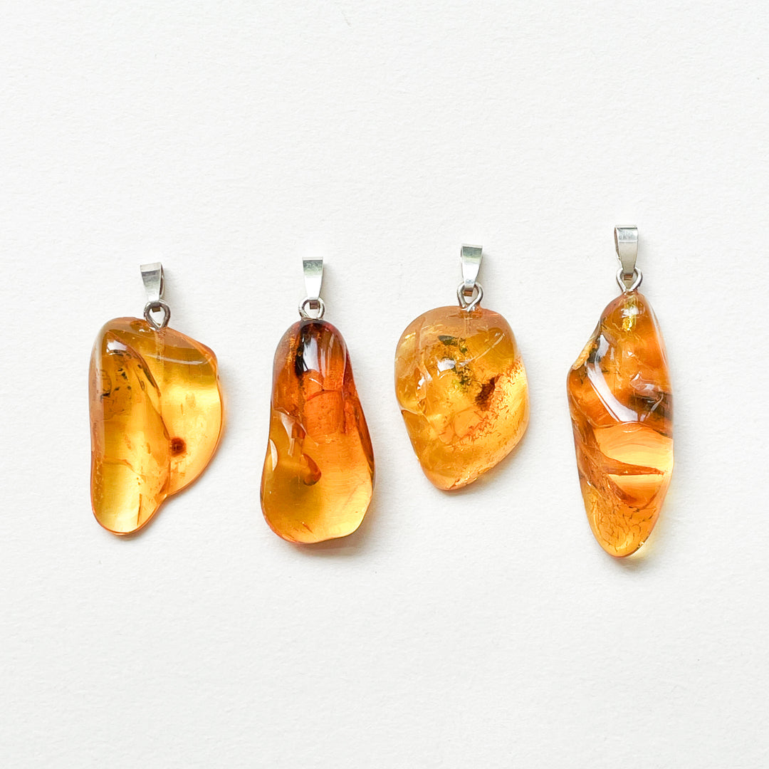 amber barnsteen hars gele hanger 925 sterling zilver edelsteen