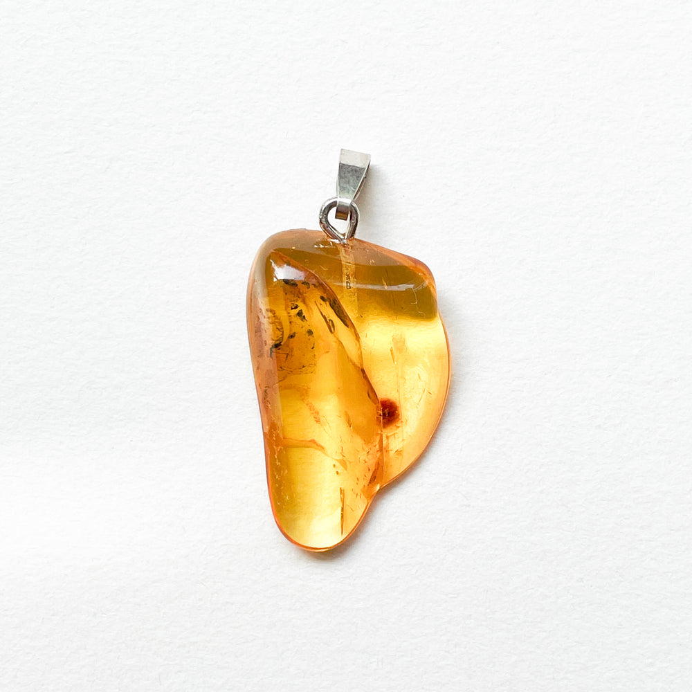 amber barnsteen hars gele hanger 925 sterling zilver edelsteen
