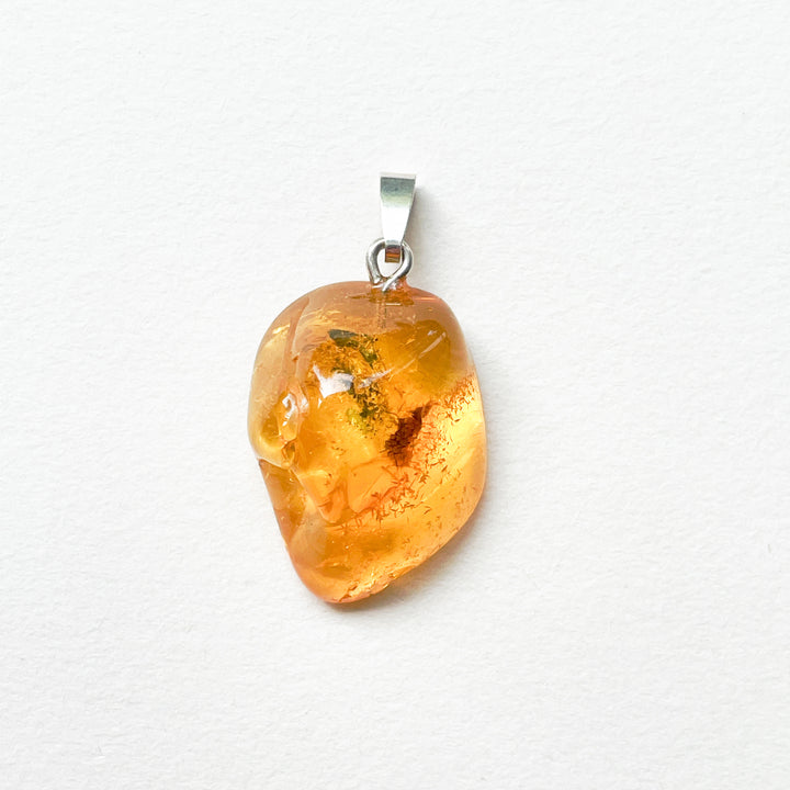 amber barnsteen hars gele hanger 925 sterling zilver edelsteen