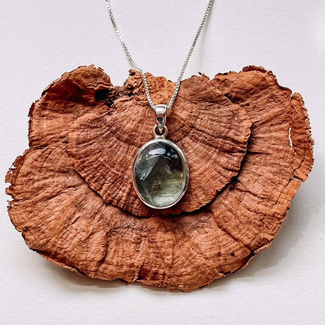 fluoriet luxe groene edelsteen hanger 925 sterling zilver