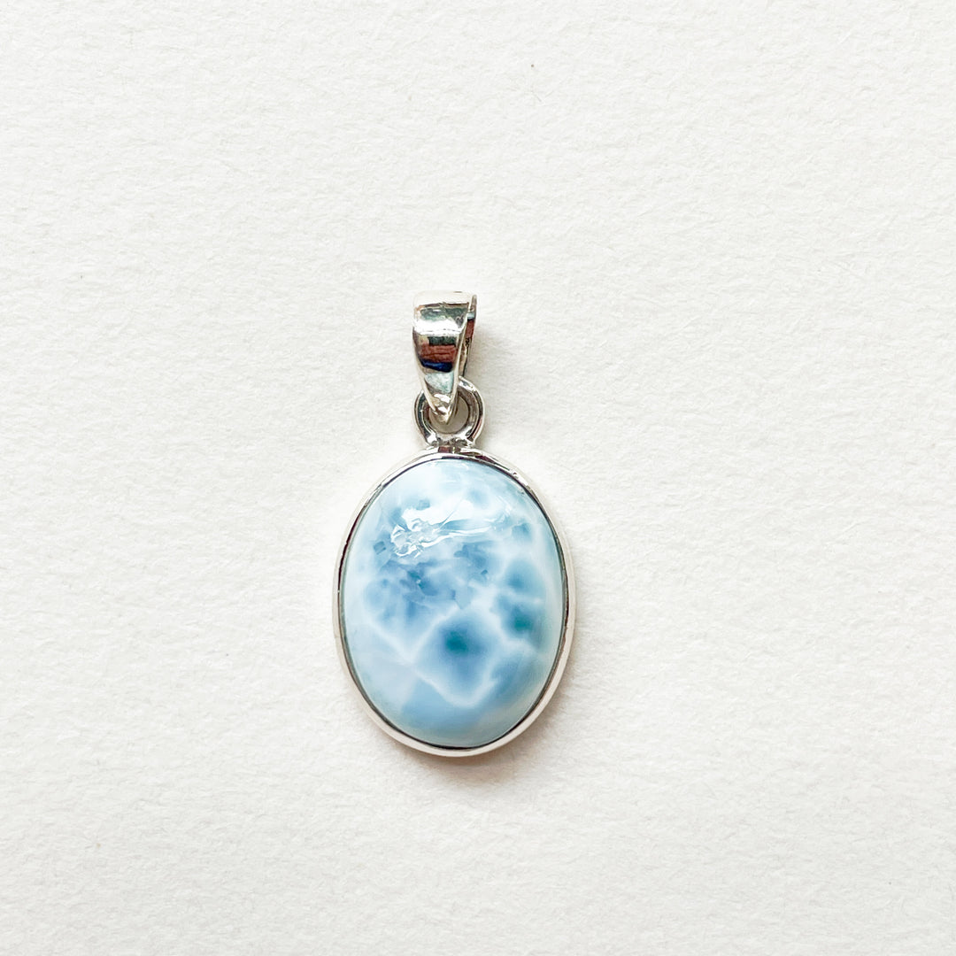 larimar blauwe luxe hanger 925 sterling zilver edelsteen