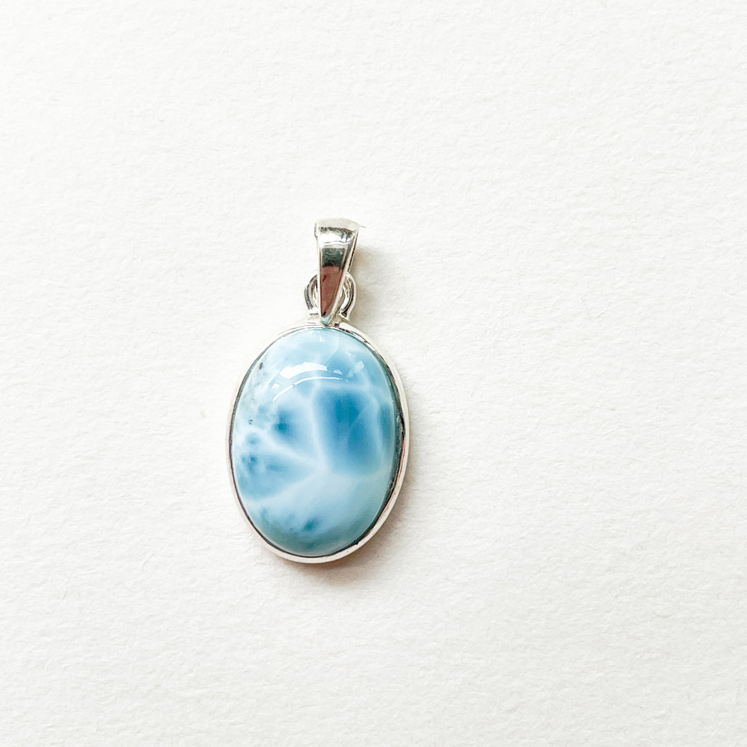 larimar blauwe luxe hanger 925 sterling zilver edelsteen