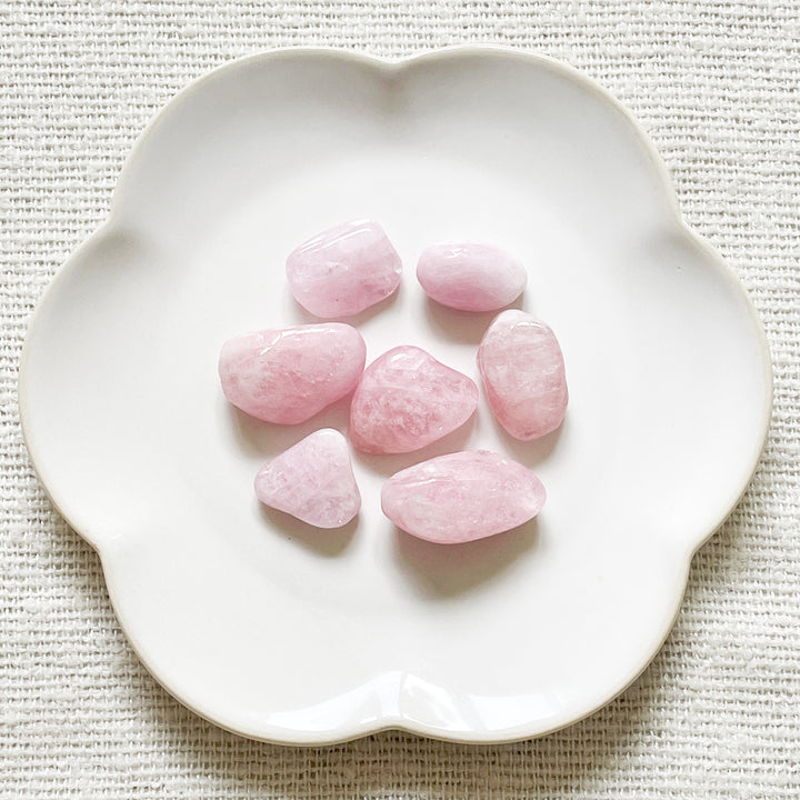 morganiet zuurstokroze roze knuffelsteen trommelsteen edelsteen 