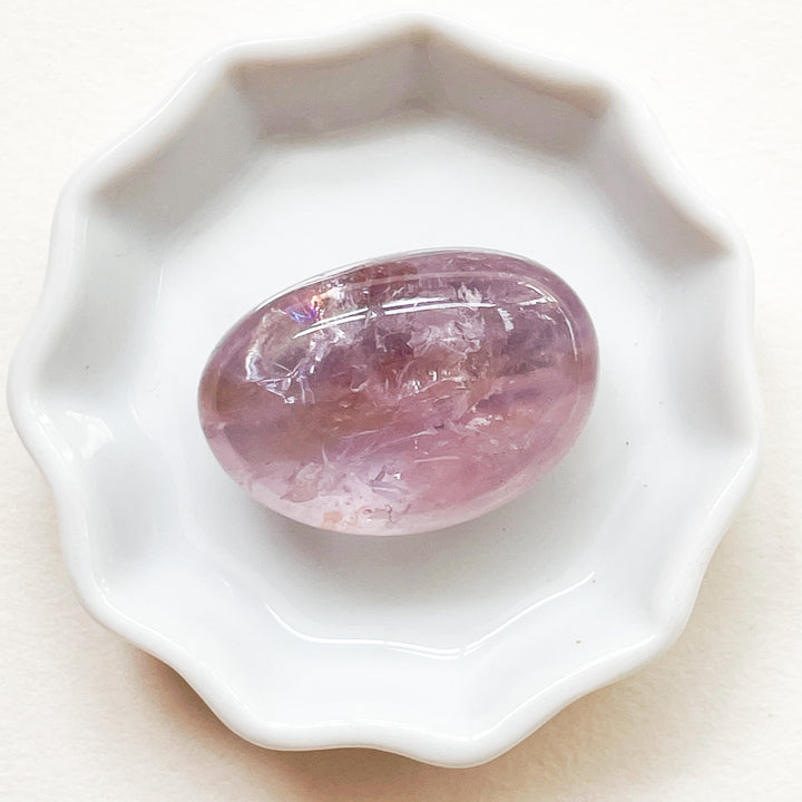 amethist lavendel lila knuffelsteen trommelsteen edelsteen edelstenen