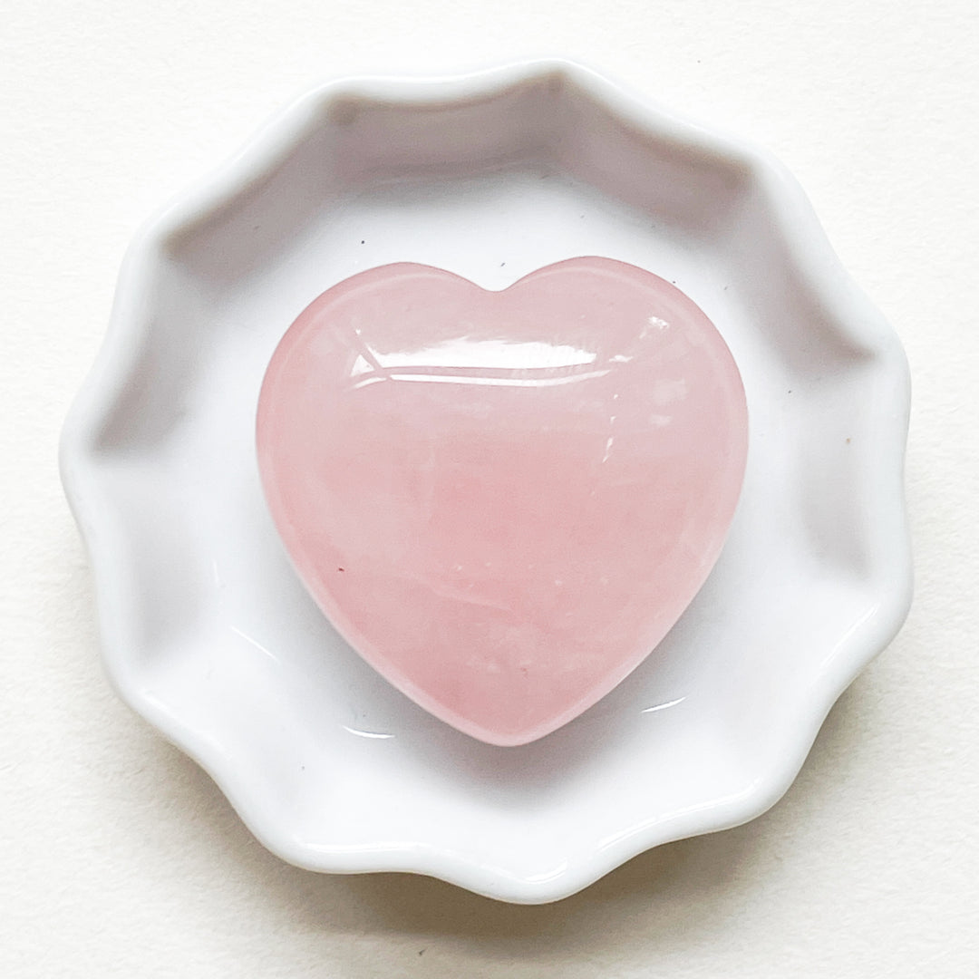 rozenkwarts liefde roze hart edelsteen