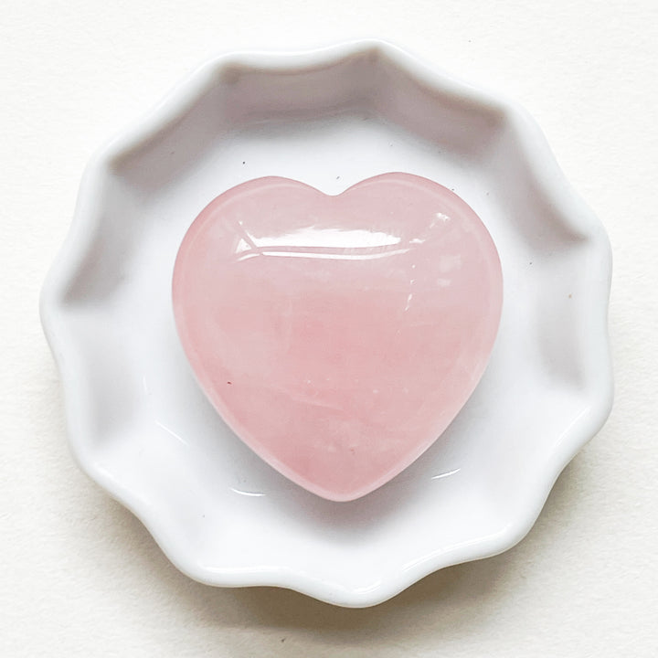 rozenkwarts liefde roze hart edelsteen